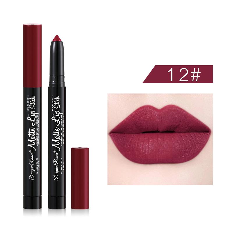Водостойкая помада-карандаш Matte Velvet Mist Top женская помада-карандаш Bean Paste Rose с точилкой автоматический карандаш для губ Liner