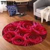 Круглый 3D-печатный ковер, напольный коврик, гостиная, спальня, постельное белье, ковер, напольный коврик
