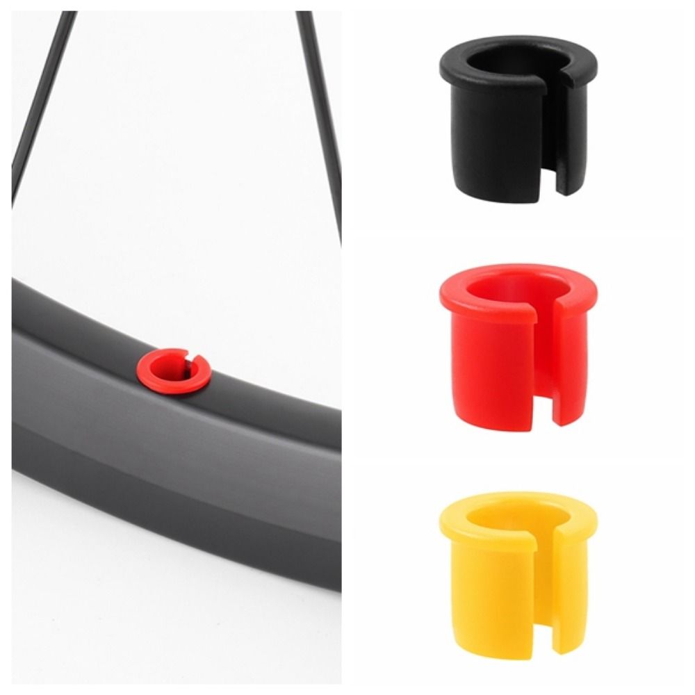 4pcs Wheel Rim Bicycle Valve Hole Adapter Lightweight Inner Tube Adapter Rubber Plug Road Bicycle
