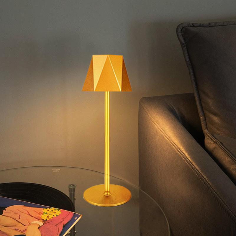 Перезаряжаемая светодиодная настольная лампа с сенсорным выключателем, 3 цвета, диммирование, для бара, ресторана, отеля, гостиной, для создания атмосферы, декоративное освещение стола