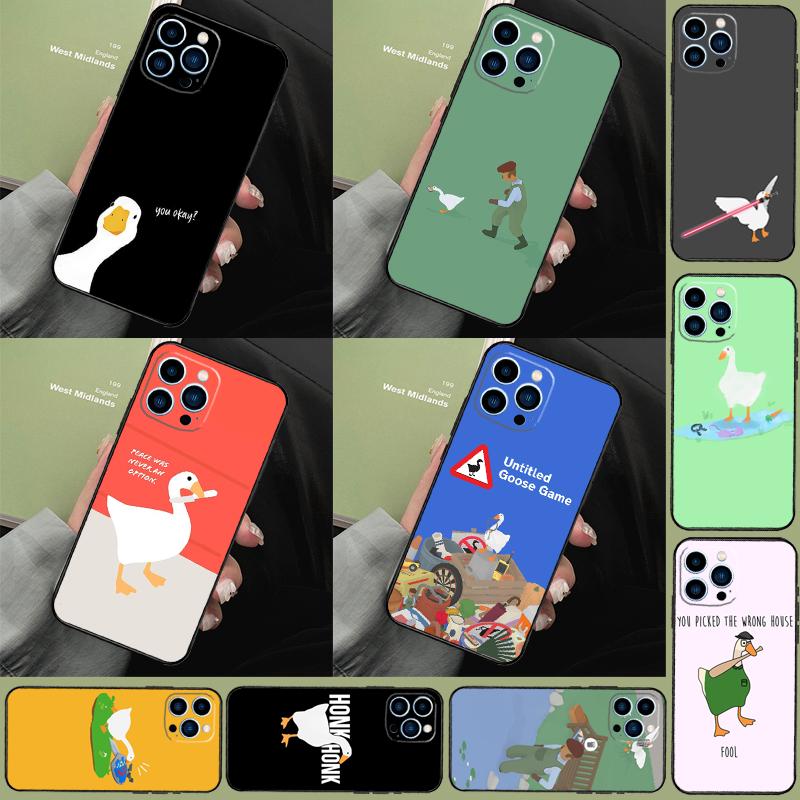 Чехол для телефона Untitled Goose Duck Game для iPhone 16 15 14 Pro Max 11 12 13 Pro Max Mini XR 16 15 Plus 16e