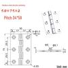 HIGK-50 Нержавеющая сталь 44x50 Потайное отверстие 304 Петля B-1229S Промышленный Длинный Листовой металл HIGK-70
