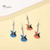 1 пара женских модных серег, привлекательная тонкая работа, индивидуальный шик, нежная повседневная одежда, серьги-капли из сплава, электрогитара, поставка свиданий
