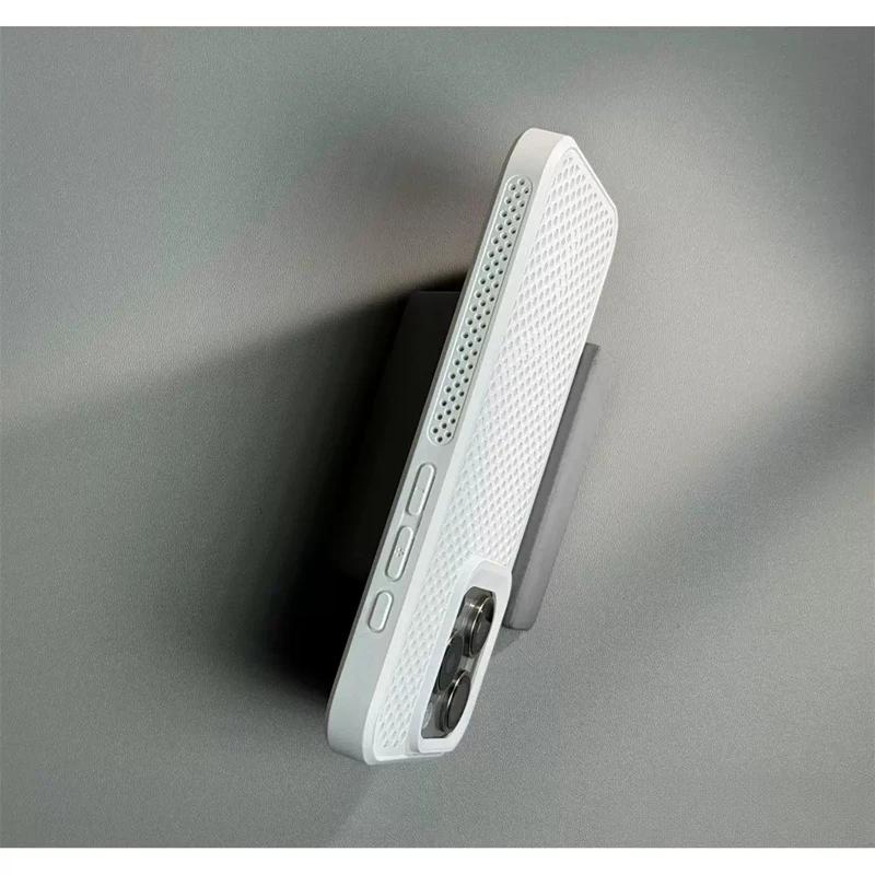 Luxury Dissipate Heat Magsafe Phone Case For For Iphone 11 12 13 14 15 16 Pro Max Plus Magnetic Shockproof Bumper Cases Cover