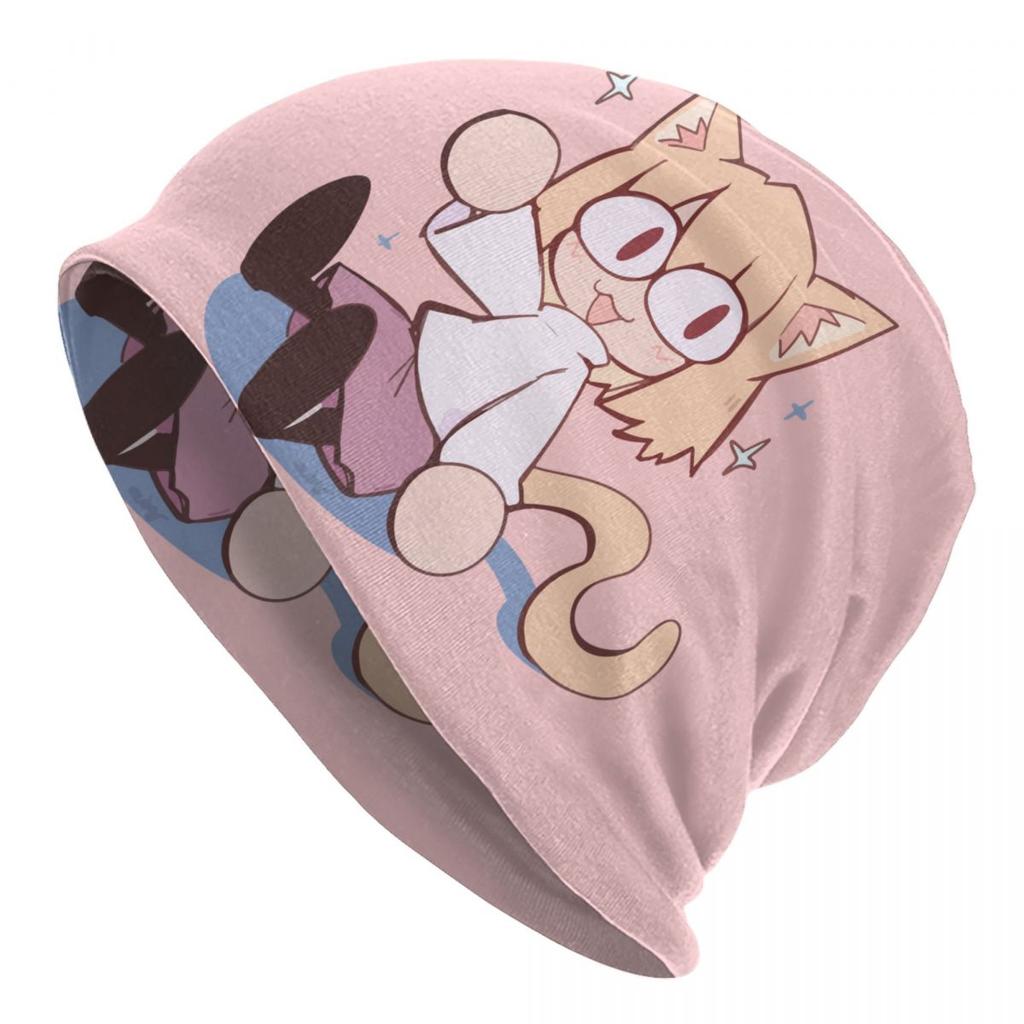 Аниме кошка девушка Neco Arc капот шляпа вязаные шапки унисекс женские крутые унисекс взрослые теплые зимние шапки Skullies шапка