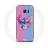 Case for Samsung Galaxy S6 Stitch and Angel Blue Pink