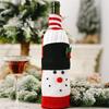 Christmas Wine Bottle Set Santa Snowman Wine Bottle Cover Bags for Christmas Party Dinner Table Ornaments New Year Decors Gifts