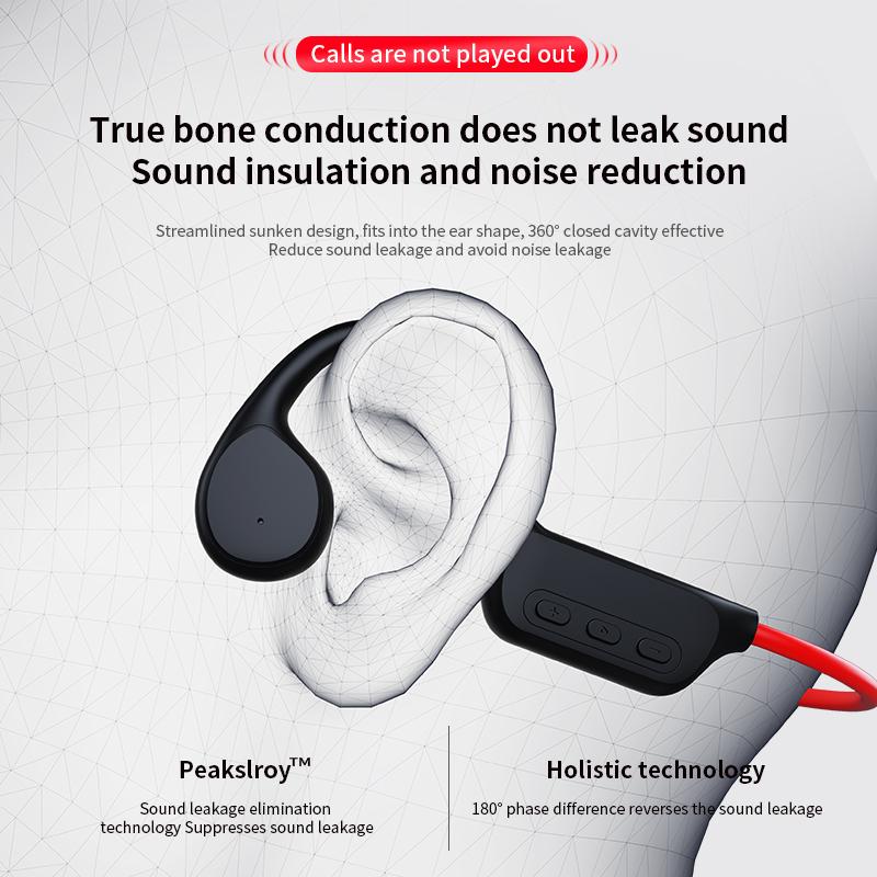 Гарнитура True Bone Conduction IPX8 32 ГБ Bluetooth 5.3 беспроводные наушники для плавания с микрофоном водонепроницаемые упражнения фитнес