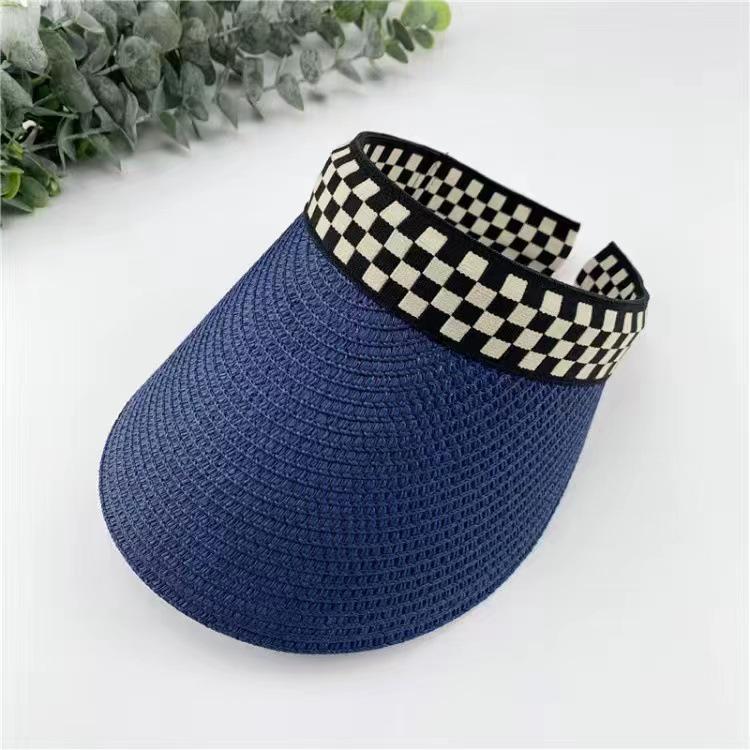 Женская летняя соломенная шляпа-утка - Универсальная солнцезащитная и пляжная кепка для путешествий на открытом воздухе