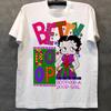 Betty Boop Betty Doll Lady 2025 Summer American Cartoon Vintage Chic Loose Street Short Sleeve Men's and Women's T-shirt Cotton