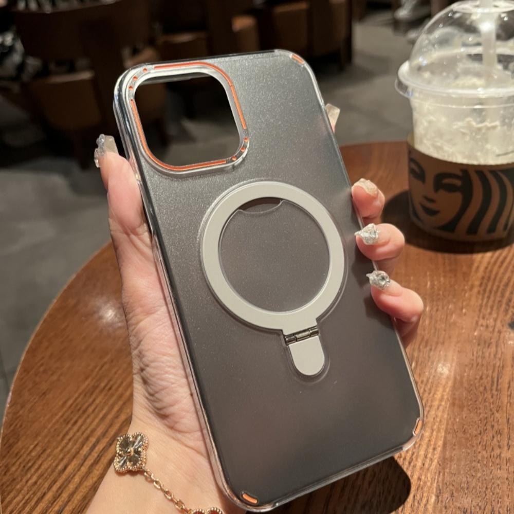 Matte Armor Magnetic Bracket for Magsafe Case for For Iphone 17 Air 16 15 14 Plus 13 12 11 Pro Max Wireless Charging 2PCS Slim Cover