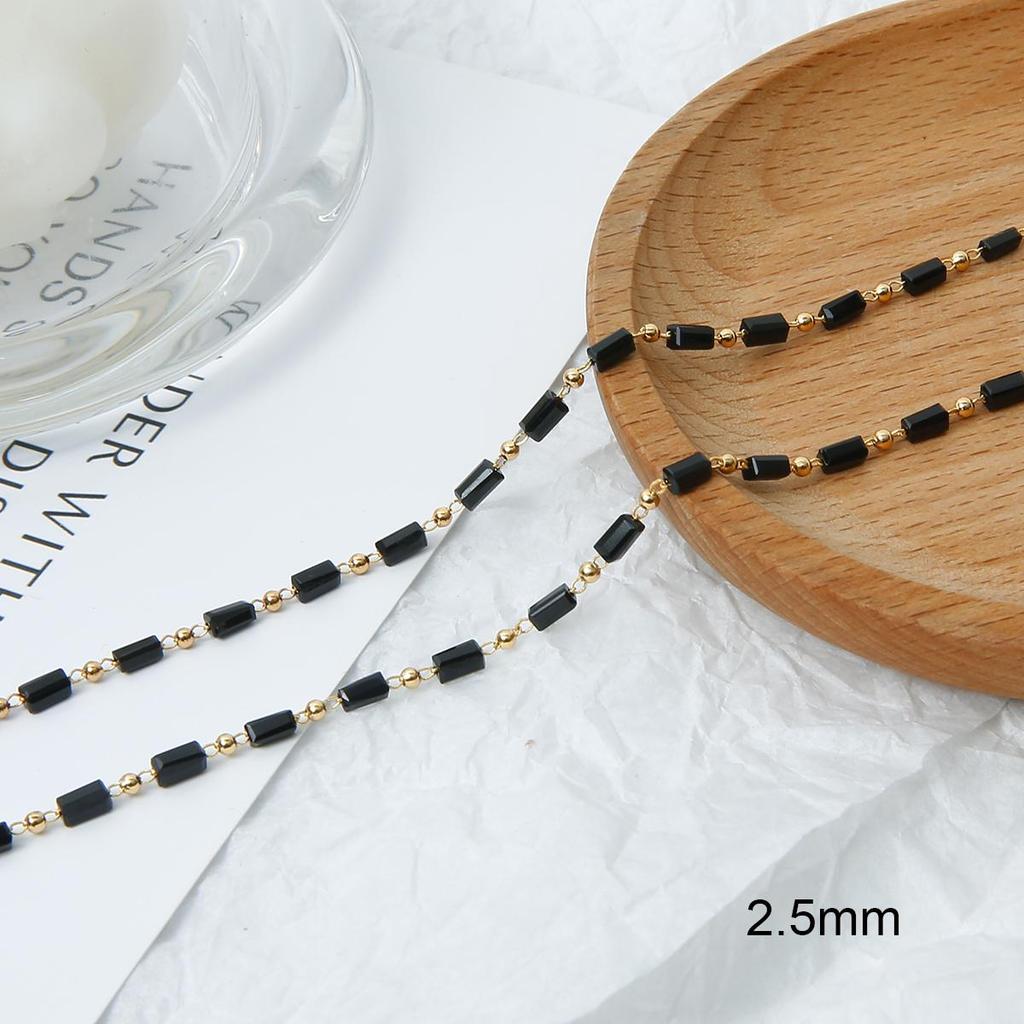 50 см/пакет, латунная медная цепочка, хрустальные бусины, подвески, цепочка для DIY, ожерелье, браслет, аксессуары для изготовления ювелирных изделий, принадлежности ручной работы