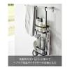 Yamazaki Jitsugyo 8461 Hook Dispenser Stand 2 Tiers Black W19.3 x D10 x H59.5cm Tower Shower Rack Bathroom Rack
