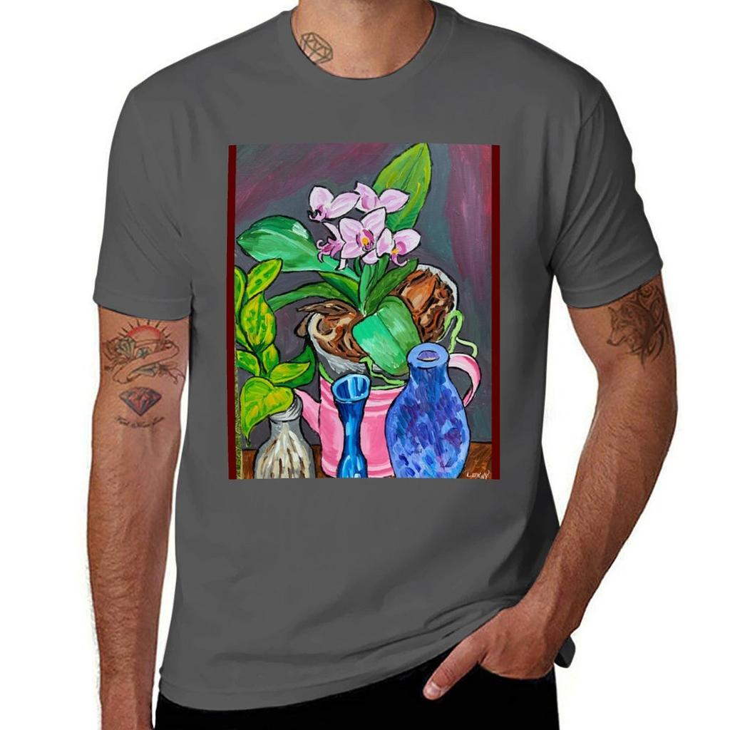 Orchid Still Life Tshirt Minimal Art Print Tshirt