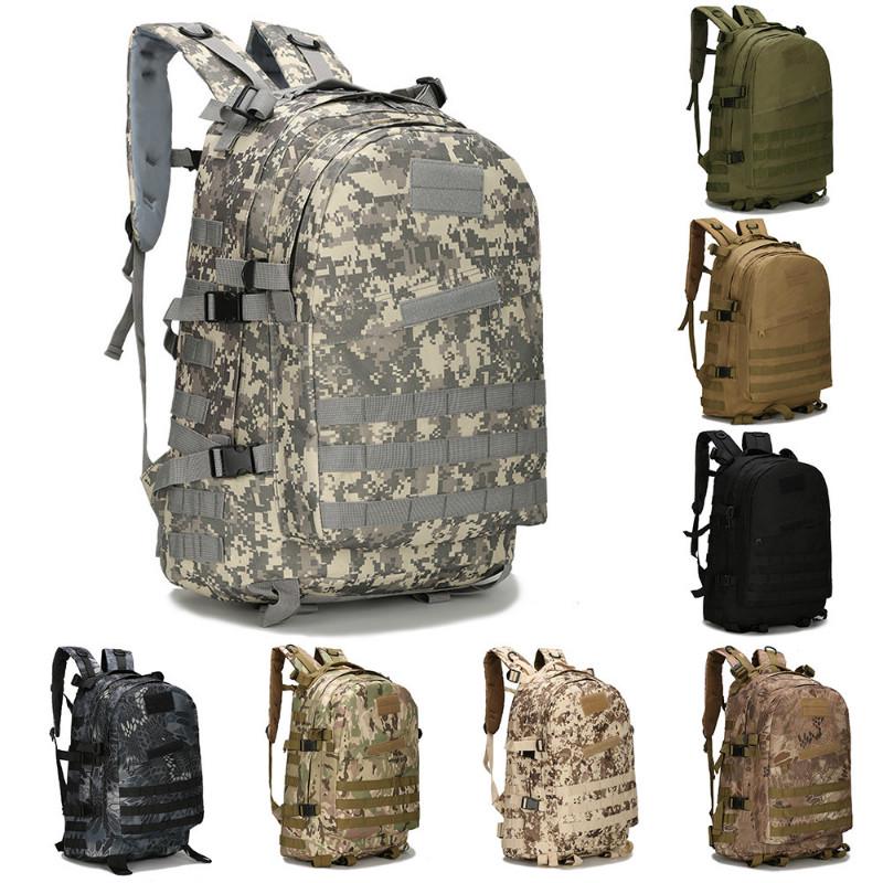40L Tactical Military Backpack Waterproof Outdoor Hiking Trekking Camouflage 3D Backpack