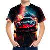 Футболки с графическим принтом гоночных машин для мальчиков и девочек, подарок для детей, топы с коротким рукавом для детей, одежда для детей из мужских футболок