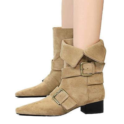 Осенне-зимняя обувь женская туфли на высоком каблуке ботильоны с острым носком модный бренд женские ботильоны низкий каблук 3 см