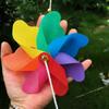 8/10pcs with Steel Wire Rope Hanging Windmill Plastic Windmill String Pinwheels  Yard and Garden