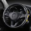 1 пара, 38 см, 15 дюймов, чехол на руль из углеродного волокна, противоскользящий кожаный чехол для усилителя колеса, нескользящий универсальный автомобильный чехол