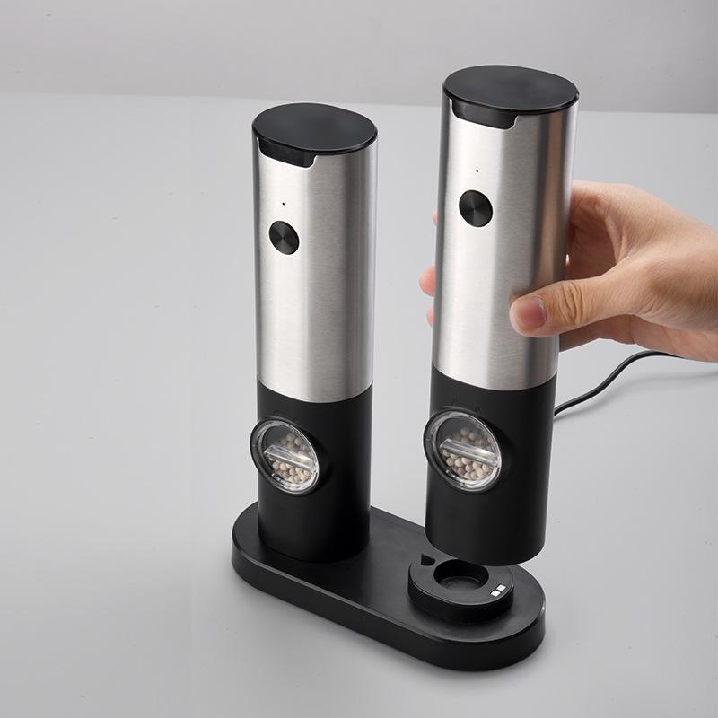 Gravity-Sensing Electric Pepper & Salt Grinder for Household Use