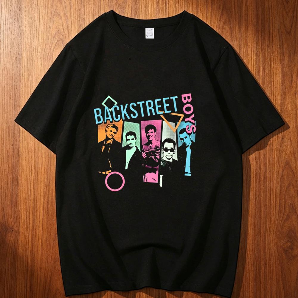 Backstreet Boys cotton Unisex graphic anime Graphic korean clothes top tees Grunge hip hop Trendy korean clothes Pastel kawaii