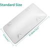 License Plates Shields 2 Pack Clear Bubble Design Plate Covers, Unbreakable Novelty Frame Covers To Protect Front, Back Fit Standard US Plate With