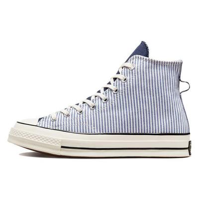 Кеды Chuck 70 High 'Washed Indigo Hickory Stripes' Унисекс Повседневная обувь Синий/Белый A00472C