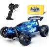 Tecnock RC Car for Kids Direct Charging Radio Controlled Toy Car RC Car Birthday Gift USB-C Off-Road 2.4Ghz (Blue)