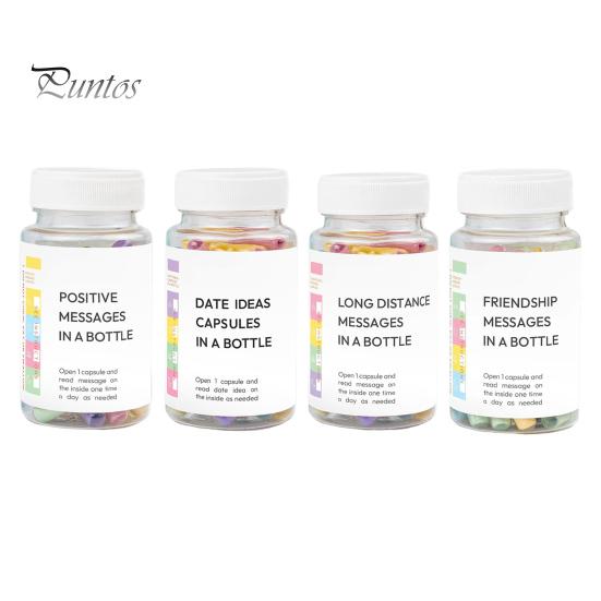 Love Capsule Jar Set Positive Messages In A Bottle Love Notes Capsules with Jar Positive Affirmation Gifts for Women Stress Relief Self Care Health