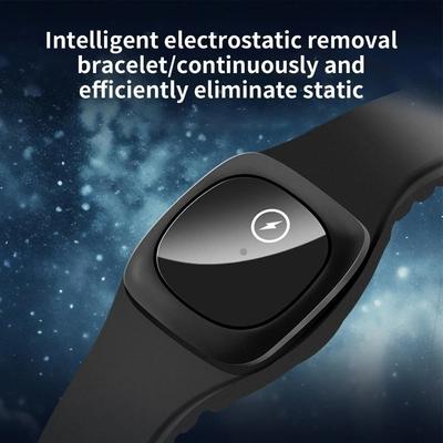 K02 Антистатические браслеты Силиконовый браслет Регулируемый Статический элиминатор человеческого тела Легкий Беспроводной статический элиминатор