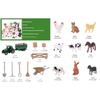 Farm Exploration Decoration Set 21 Piece Realistic Miniature Farm Animals Farmer Figures Imaginative Educational Playset