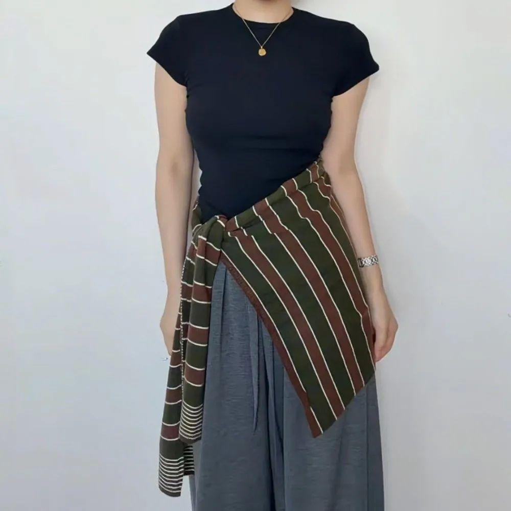 Cloak T-Shaped Striped Shawl Retro Large Wraps Retro Large Scarves Women