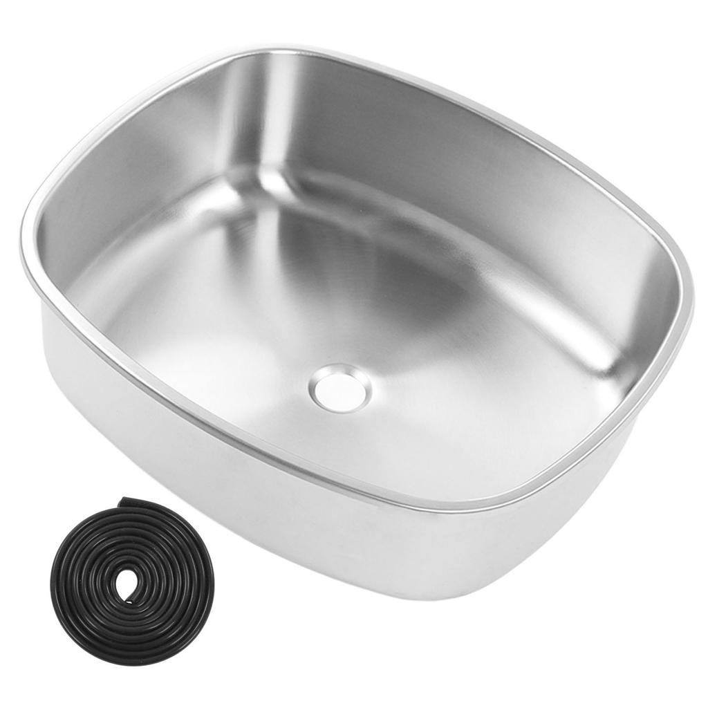 Кухонная мойка 304 нержавеющая сталь нержавеющая большая вместимость легко чистить врезная под столешницу одинарная чаша