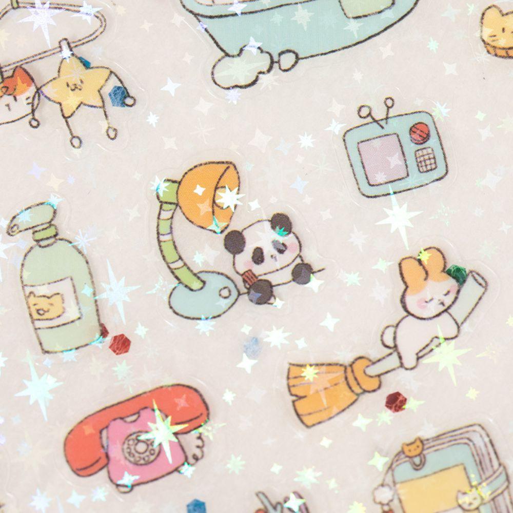 72Pcs Various Styles Sticker Book DIY Craft Scrapbook Stickers Phone Water Bottle Decor Diary Album