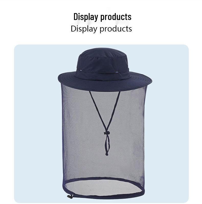 Унисекс летняя шляпа от солнца: Сетчатый, Защита от комаров, Быстросохнущий, Водонепроницаемый, Идеально подходит для рыбалки и альпинизма