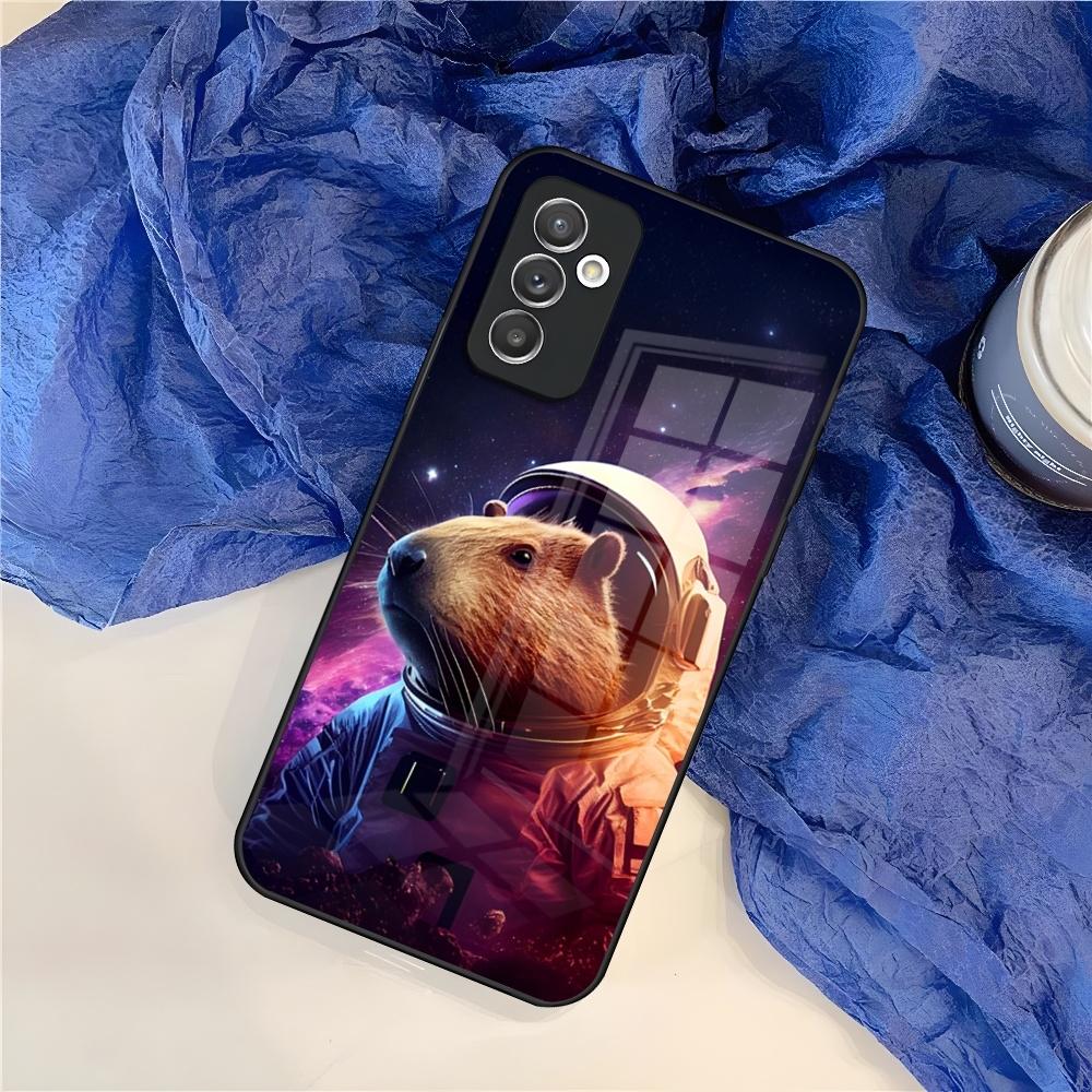 Cute Capybara Phone Case for Samsung Galaxy S26 S25 S24 S30 S21 S23 S20 S22 Fe Pro Edge Ultra Plus glass Cover