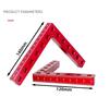 2Sets 90 Degree L-Shaped Auxiliary Fixture Splicing Board Positioning Panel Fixed Clip Carpenter's Square Ruler Woodworking Tool