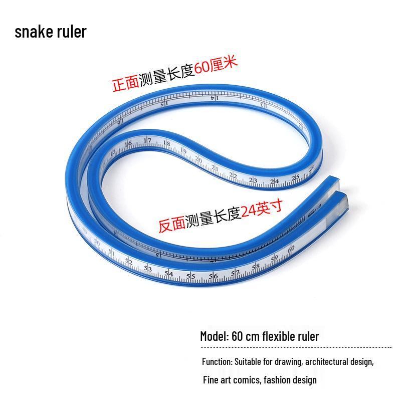 Гибкая многоцелевая разметочная линейка для дизайна одежды и построения выкроек