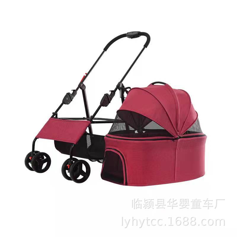 Тележка для животных на открытом воздухе Тележка для собак Съемная тележка для животных Портативная на открытом воздухе