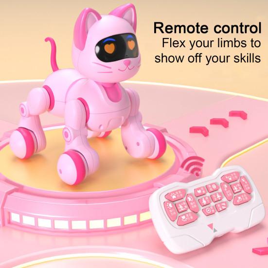 Пульт дистанционного управления робот собака игрушка программирование сенсорный интерактивный электрический умный кот 2.4GHz