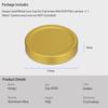 Haoge Metal Lens Cap for Fujifilm Instax Mini Evo Film Photo Camera Accessory Lens Gold Cover,