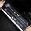BGV1 Car Door Threshold Sill Protective Plate Rear Trunk Bumper Guard Stickers for Renault ZOE Badge Door Pedal Anti Scratch Strips