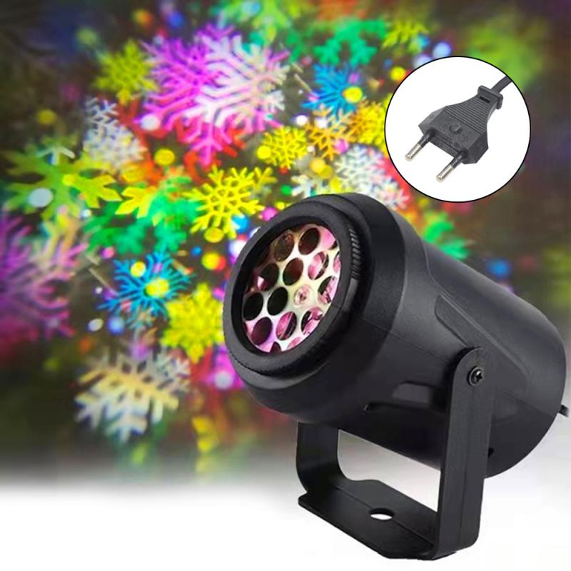 Multiple Patterns Christmas Projector Decoration Indoor Lighting LED Laser Projector Snowflake Lamp Party New Year Outdoor Home