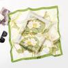 Spring/Summer New Women'S Silk Scarf 70 * 70cm Simulated Silk Twill Square Scarf Fashion Printed Large Square Scarf Professional Scarf
