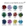 12 Month Birthstone Moissanite 1CT D Color VVS1 Round Loose Gemstone Shining Diamond DIY Jewelry Accessories