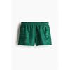H M Плавки-шорты с рисунком Зеленые с рисунком