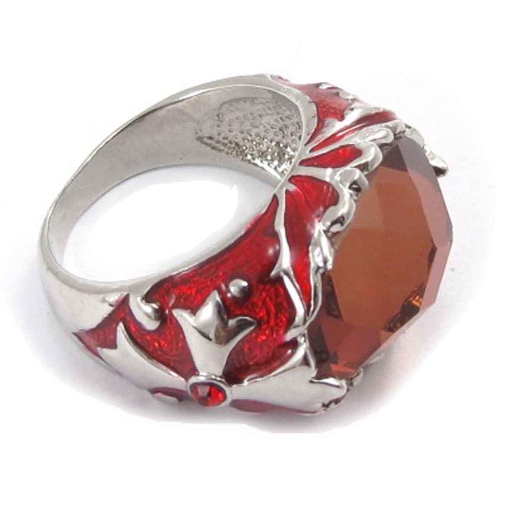 Дизайнерское кольцо 'Scarlett' красное