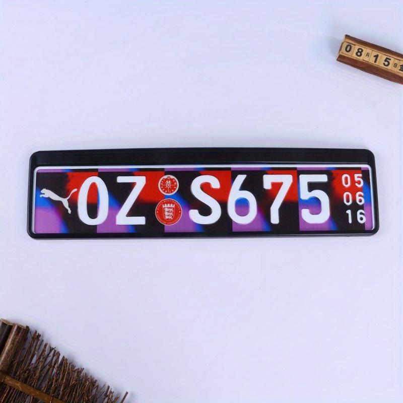 Декоративный держатель номерного знака для внешней торговли, европейский регламент, американский регламент, полуфабрикат, пустая автомобильная бирка, декоративная подвеска