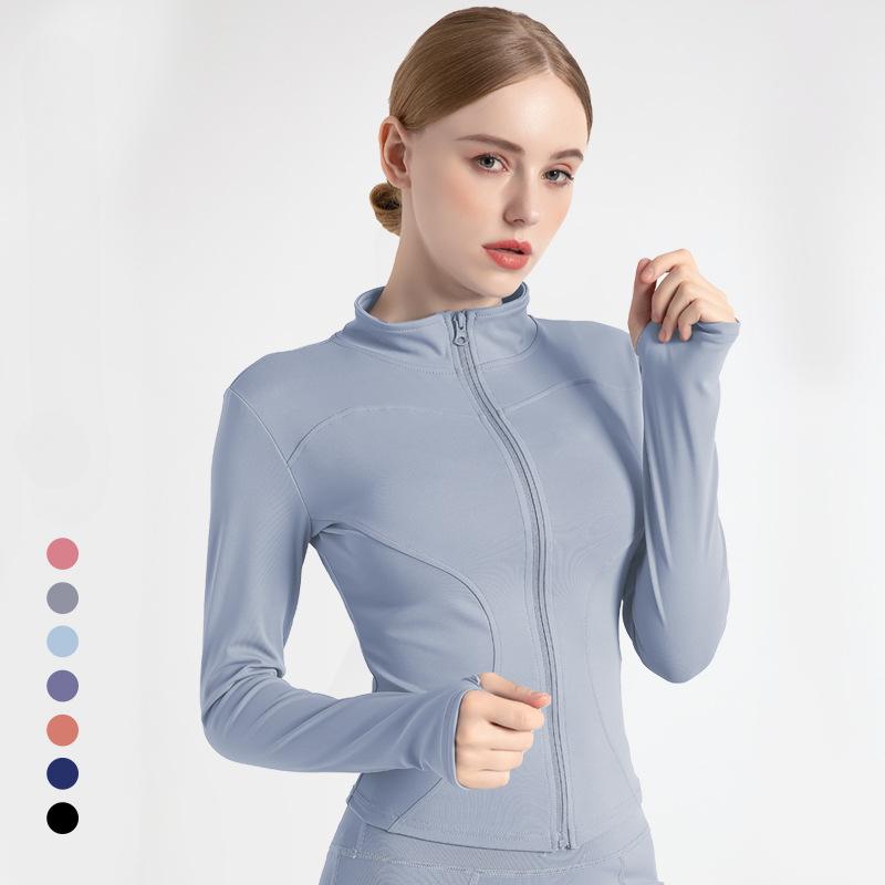 FiveFive S-3XL Женская спортивная куртка, облегающая, с длинными рукавами, пальто для фитнеса, топы для йоги с отверстиями для больших пальцев, спортивная куртка, толстовки для тренировок