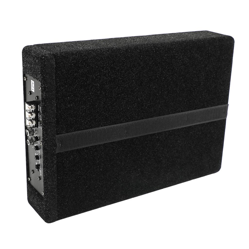8" 600W Car Subwoofer Under-Seat Amplifier Speaker o Sub Woofer Slim Box US